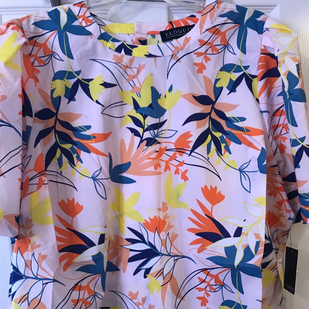 Eloquii Floral Blouse